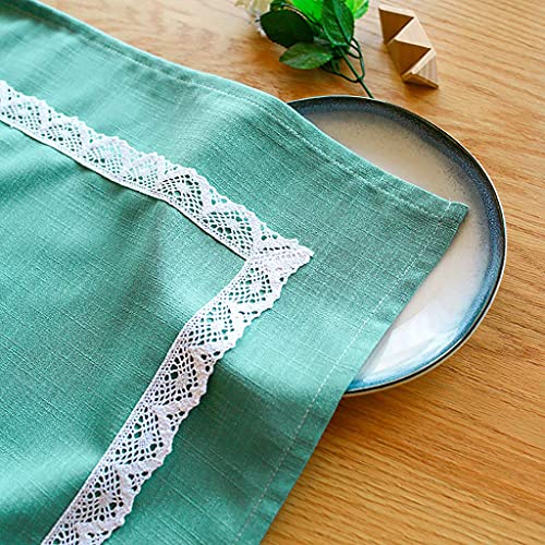 Nappe rectangulaire verte anti-poussière pour protéger la table