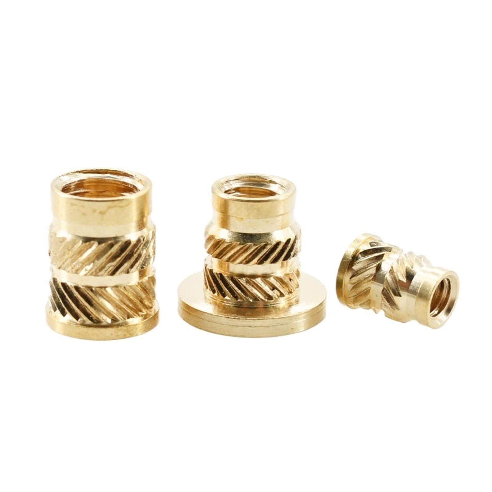 M2 M3 M4 M5 M6 M8 Ottone Hot Melt Inserto Flangiato Zigrinato Dado Filettatura Riscaldamento Formatura Inserto a Iniezione T-Nut Elettricità (Color : M5xL6.9xOD7.1, Size : 20Pcs)