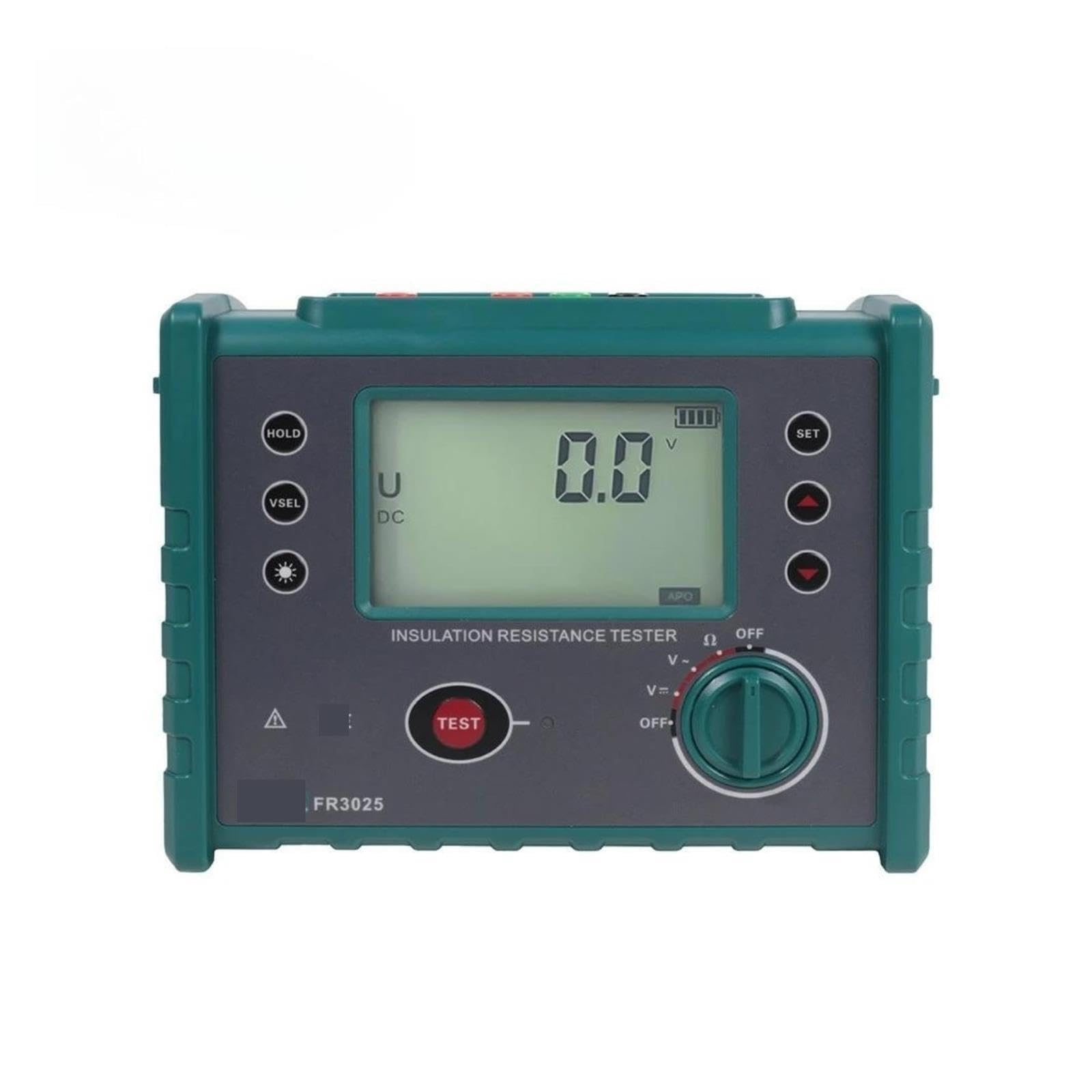 Medidor de Resistencia, Probador de impedancia aislamiento alto voltaje 5000V megóhmetro digital FR3025(FR3025)