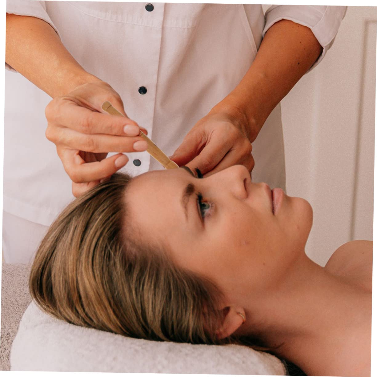 VALICLUD 4 Sätze Manueller Akupressurstift Massage Körperakupunktur Massagestab Schabstab Massagewerkzeug Akupunkturstift Akupressurstab Hellbraun Duftendes Holz 4 Stück * 4