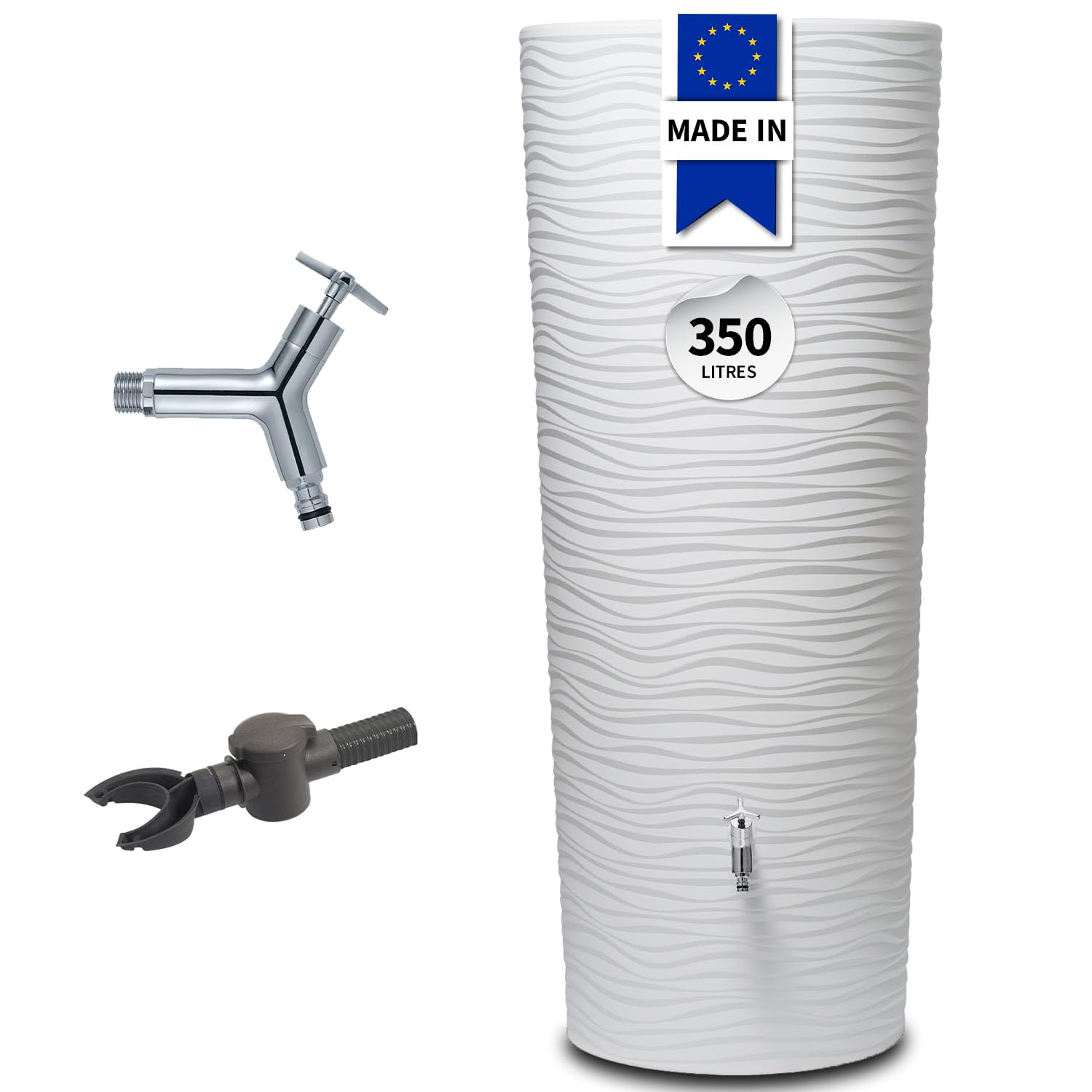 GARANTIA Natura Récupérateur d Eau de Pluie 2en1 350L Arctic