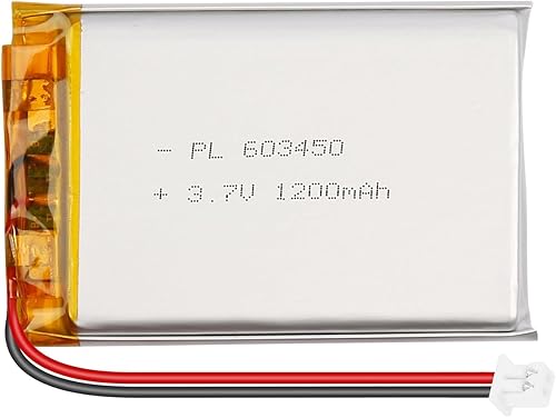 Miniatura 10 de Batería de polímero de litio 3.7V 400mAh 802525 Lipo Batería recargable con cable Molex 0.049 in Conector para altavoz, rastreador GPS, dispositivo