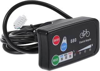 Toddmomy 1pc Bicycle Display Smart Displays PC Parts PC Accessories Speedometer Scooter Panel Parts E- Bike Meter Bike Accessories LED E-bike Instrument Panel LED E-bike Control Panel Black