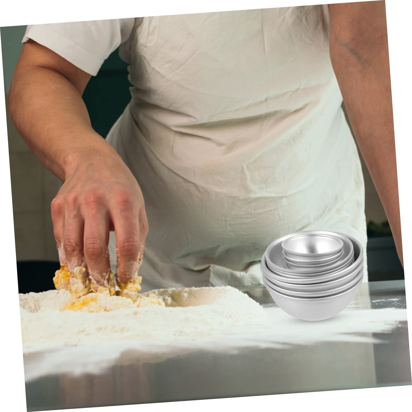 Veemoon 12pièces Moule Demi-sphère Alliage Aluminium Lot Pour Diy Gâteau Sels De Bain Et Artisanat Surface Lisse Et Robuste Variée Pour Bricolage Facile Et Résistant