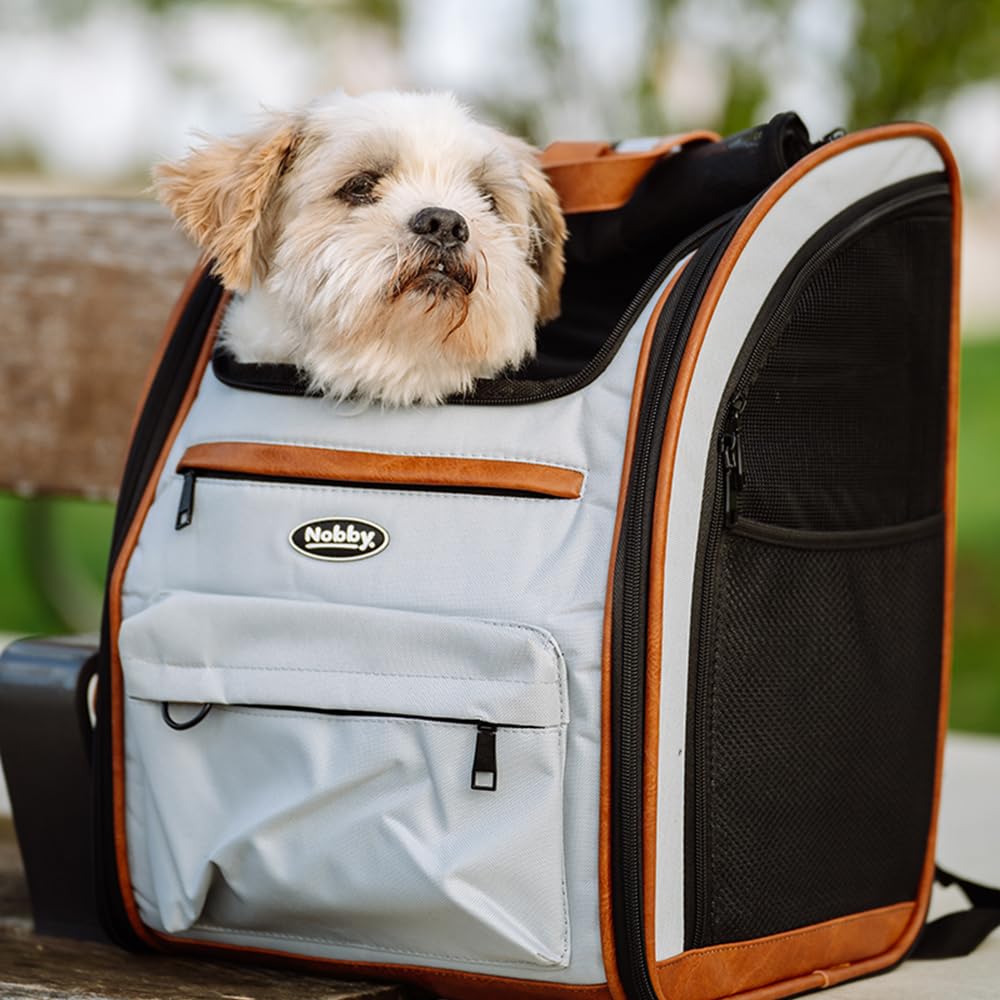 Nobby Rucksack Tomek hellgrau; L: 43 x 20 x 28 cm