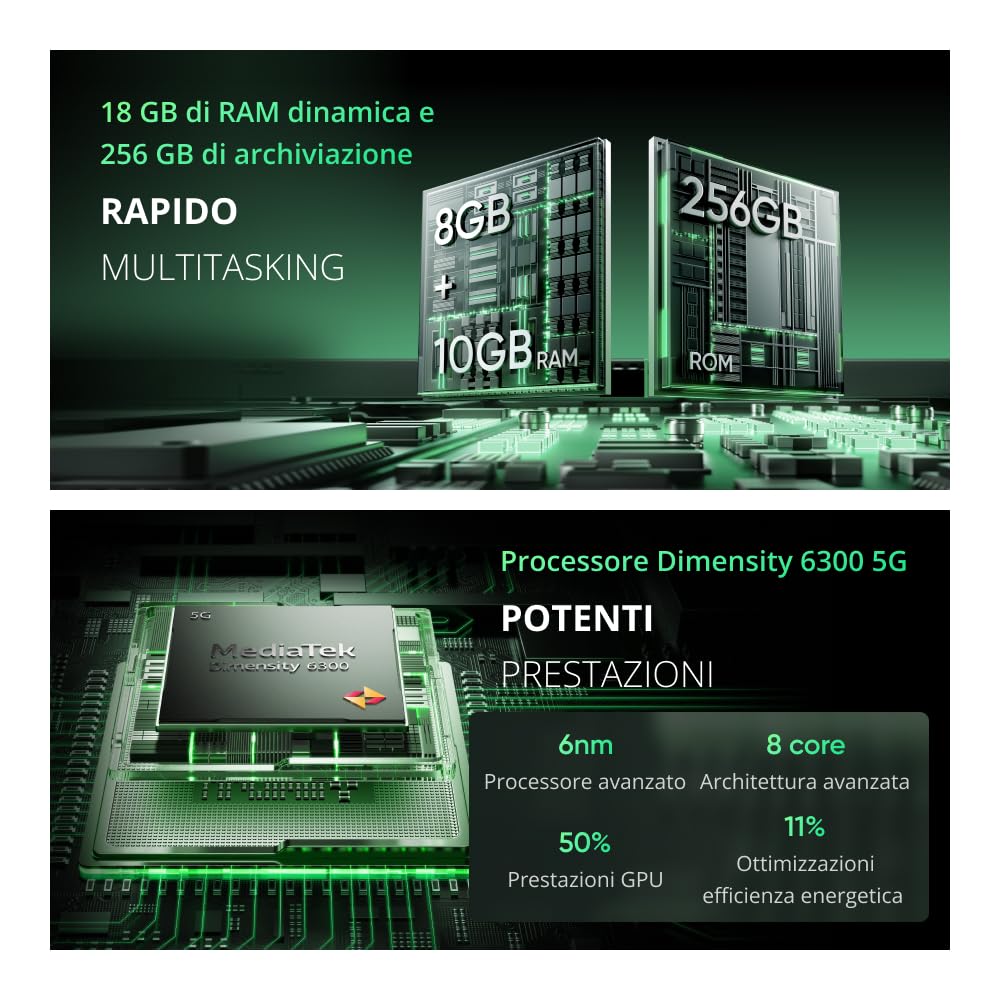 realme 14X 5G Smartphone 6+128 GB, Dimensity 6300 5G, Display da 120 Hz, Resistenza agli urti di grado militare, Fotocamera AI da 50 MP, Batteria di lunga durata da 5000 mAh, Nero