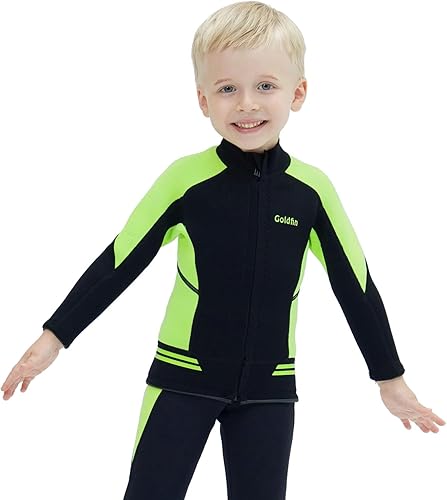 Miniatura 6 de GoldFin Pantalones cortos de neopreno, pantalones cortos de neopreno de 0.079 pulgadas para niños, niñas, niños pequeños, para natación, surf,