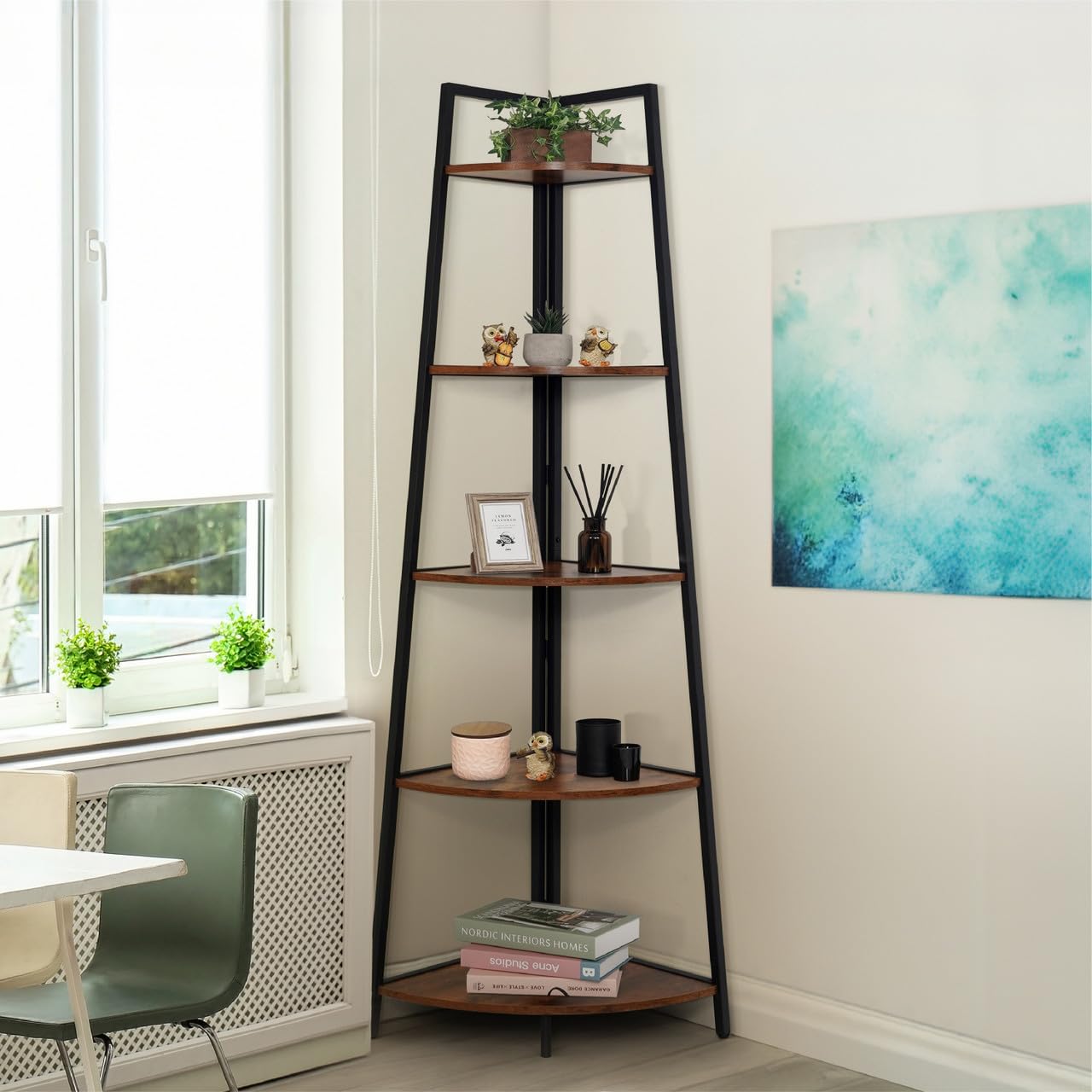 CAPHAUS 5-Tier Corner Shelf Stand