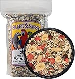 SLEEK & SASSY Garden Large Hookbill Parrot Food for Large Conures, Amazons, African Greys, Cockatoos, Pionus-Parrots & Small Macaws (2 lbs.)