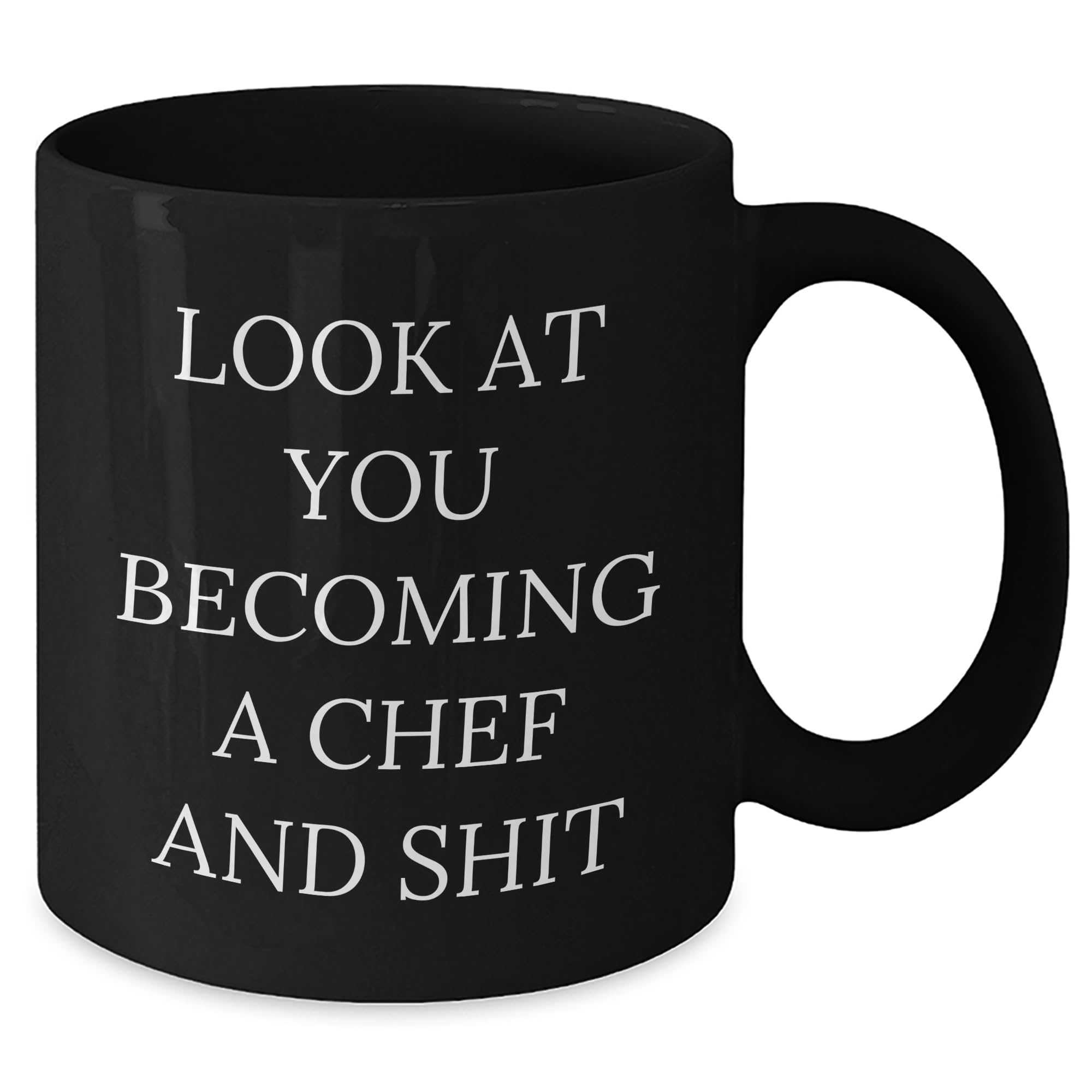 Chef Gifts from Men to Become a Prime Selection in the Kitchen, Black Coffee Mug, Birthday Unique Gifts