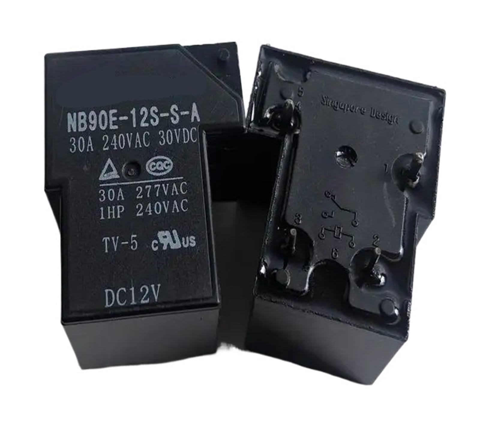 Relé De Potencia NT90RNAE12CB - 2 Piezas, 12V DC, 40A, 4 Pines, Estado Sólido, Para Automatización, Domótica, Industrial Y Automoción