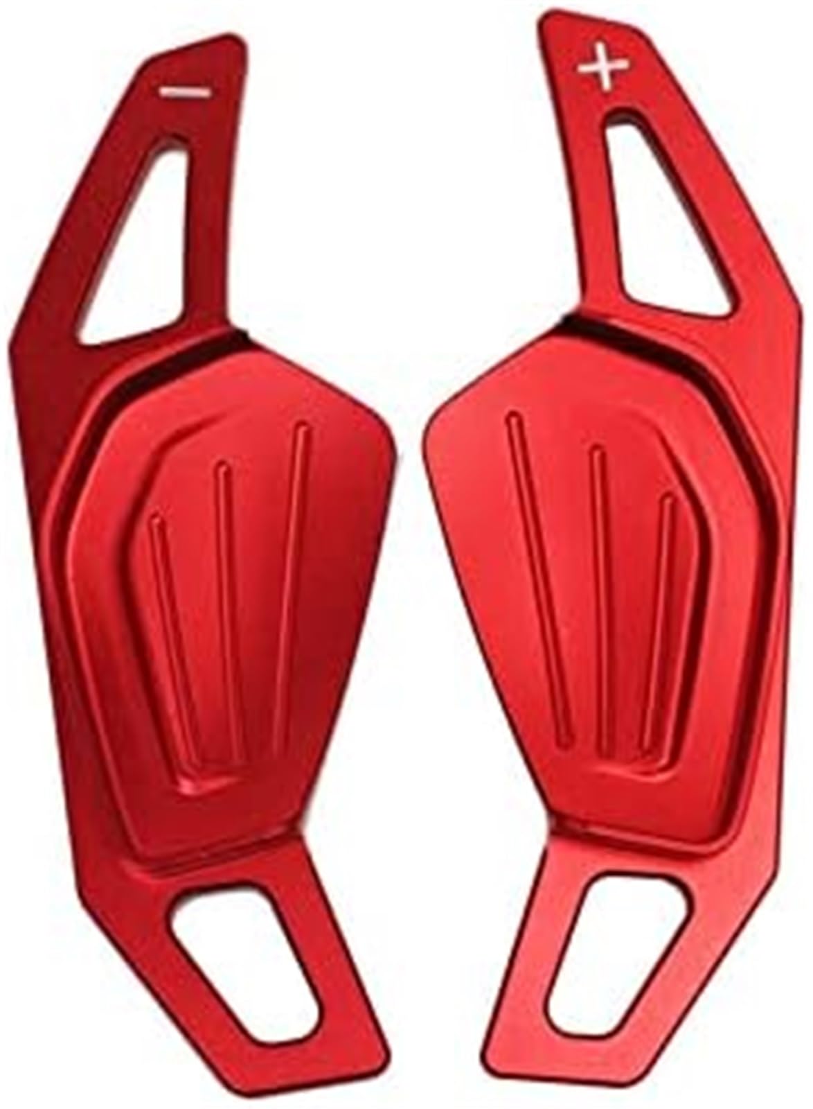 Mkvaxr Red Car Gear Shift Paddle Shift Paddles, For Skoda, For Octavia 2020 Car Steering Wheel Paddle Extend Shifters Sticker Gear Extender(Red)
