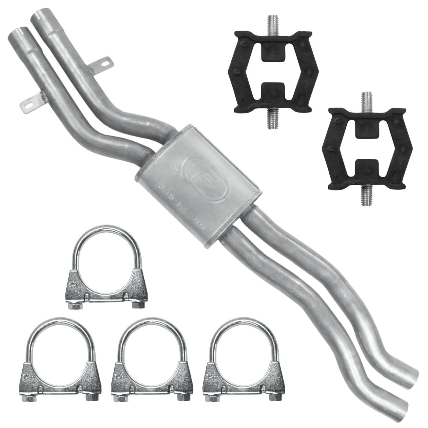 POLMOstrow Auspuff für BMW 3 E46 1998-2005 | Mitteltopf, Motoren: 2.2 - 2.5 - 3.0 | Coupe, Kombi Touring, Limousine
