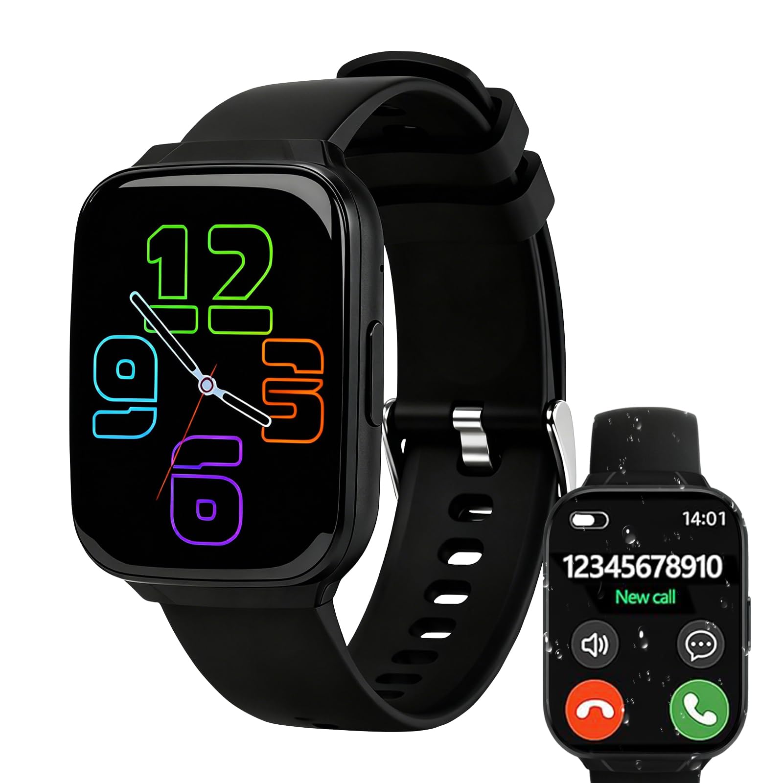 Smartwatch Uomo, Orologio Intelligente 1,83 Pollici con Chiamate Bluetooth, Impermeabile IP67, 100+ Modalità Sportive, Cardiofrequenzimetro, Monitoraggio Sonno, per iOS e Android