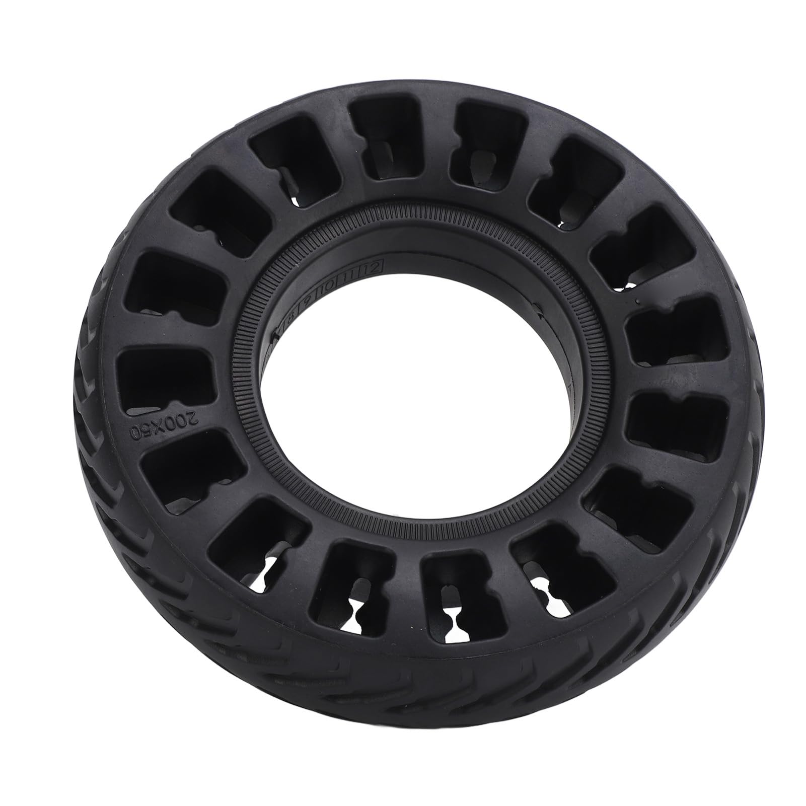 200x50 Solid Rubber Electric Scooter Tire for 8 Inch Dolphin Series Scooters Shock Absorbing with Strong Grip