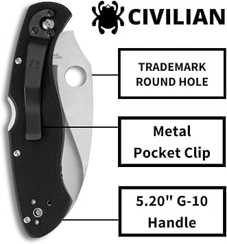 Spyderco C12GSZ Civilian