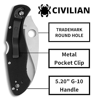 Amazon | Spyderco(スパイダルコ) シビリアン C12GSZ | Spyderco