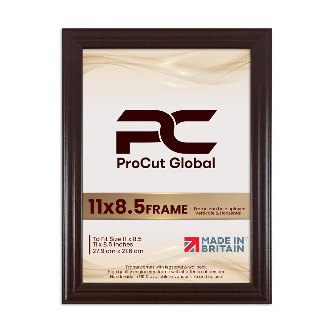 Procut Global Classic Rose Wood Picture Frames For Photos - 11x8.5"
