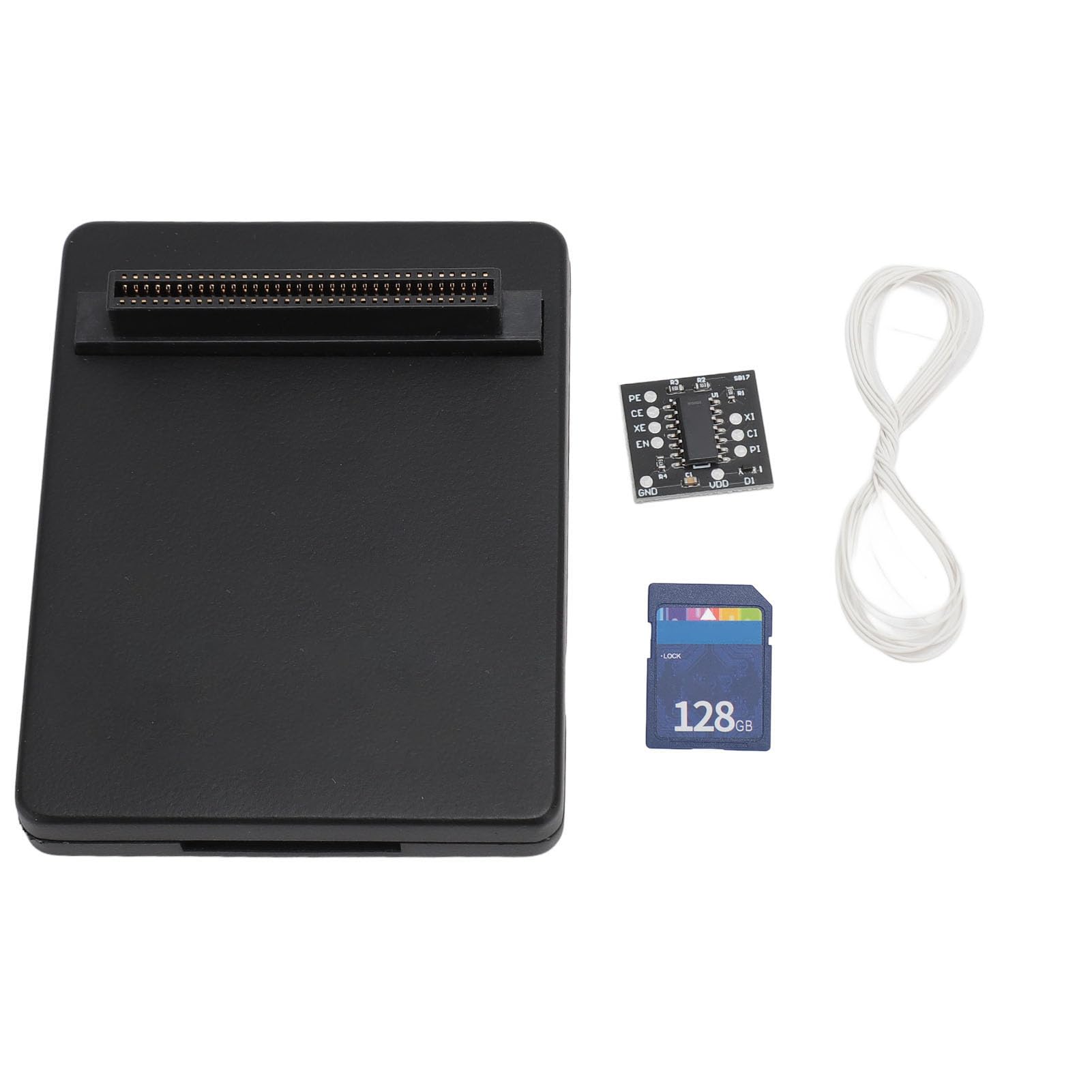 SENECESLI Zestaw Emulatorów Napędu Optycznego, Prosta Operacja Akcesoria do Gier Retro Przechowywanie Wtyczki i Odtwarzanie dla SCPH 1001 dla SCPH 7503 (BLACK #13)