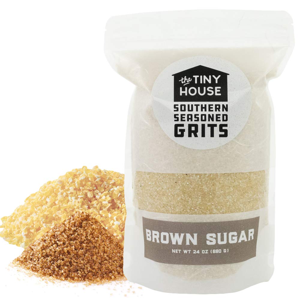 Buy The Tiny House Stone Ground White Corn Seasoned Grits with Brown