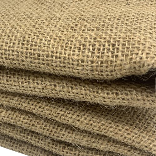 EDGEAM 100cm Jute Stoff Meterware 160cm Breit, Sackleinen aus Naturfasern 280g/m², Jutestoff zum Nähen, Basteln, Dekostoff für Haus, Gartenarbeite, Parteien Accessoires, DIY Projekte (Jute, 100x160cm)