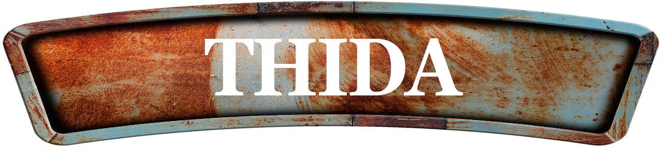 THIDA Rusty Curved 8" Shaped Weathered Rustic Metal Look Magnet for use on Any Steel Surface