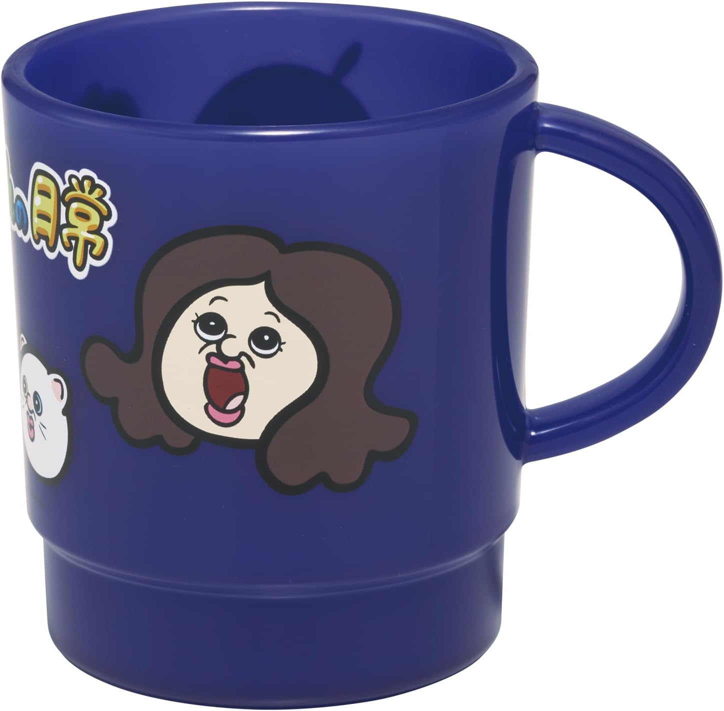 Skater KP1-A Stacking Cup, 11.5 fl oz (340 ml), Made in Japan, Pampa-kun's Daily Life, Purple