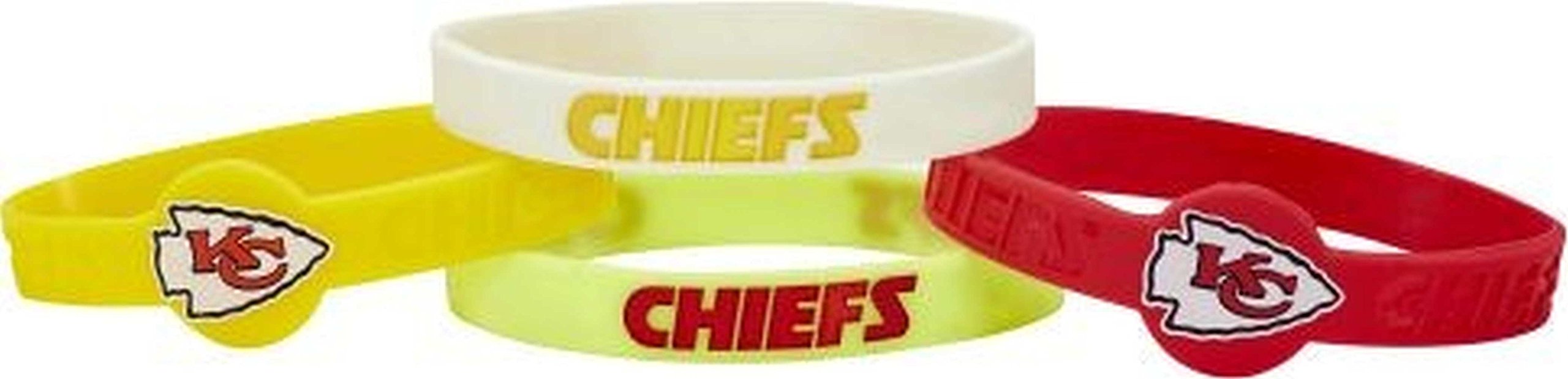 Aminco NFL Silicone Bracelets, 4-Pack