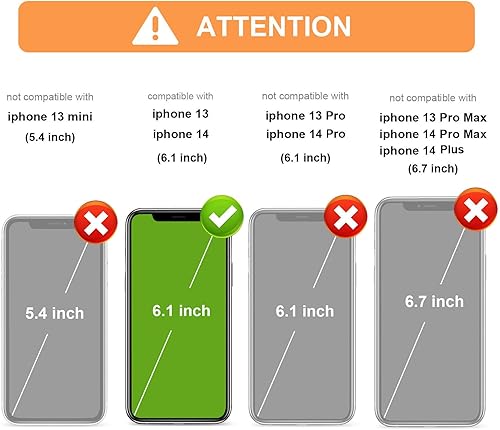 Miniatura 2 de Vaburs Funda compatible con iPhone 13 y iPhone 14 con tarjetero de crédito, diseño de leopardo blanco con tapa de piel sintética de primera calidad