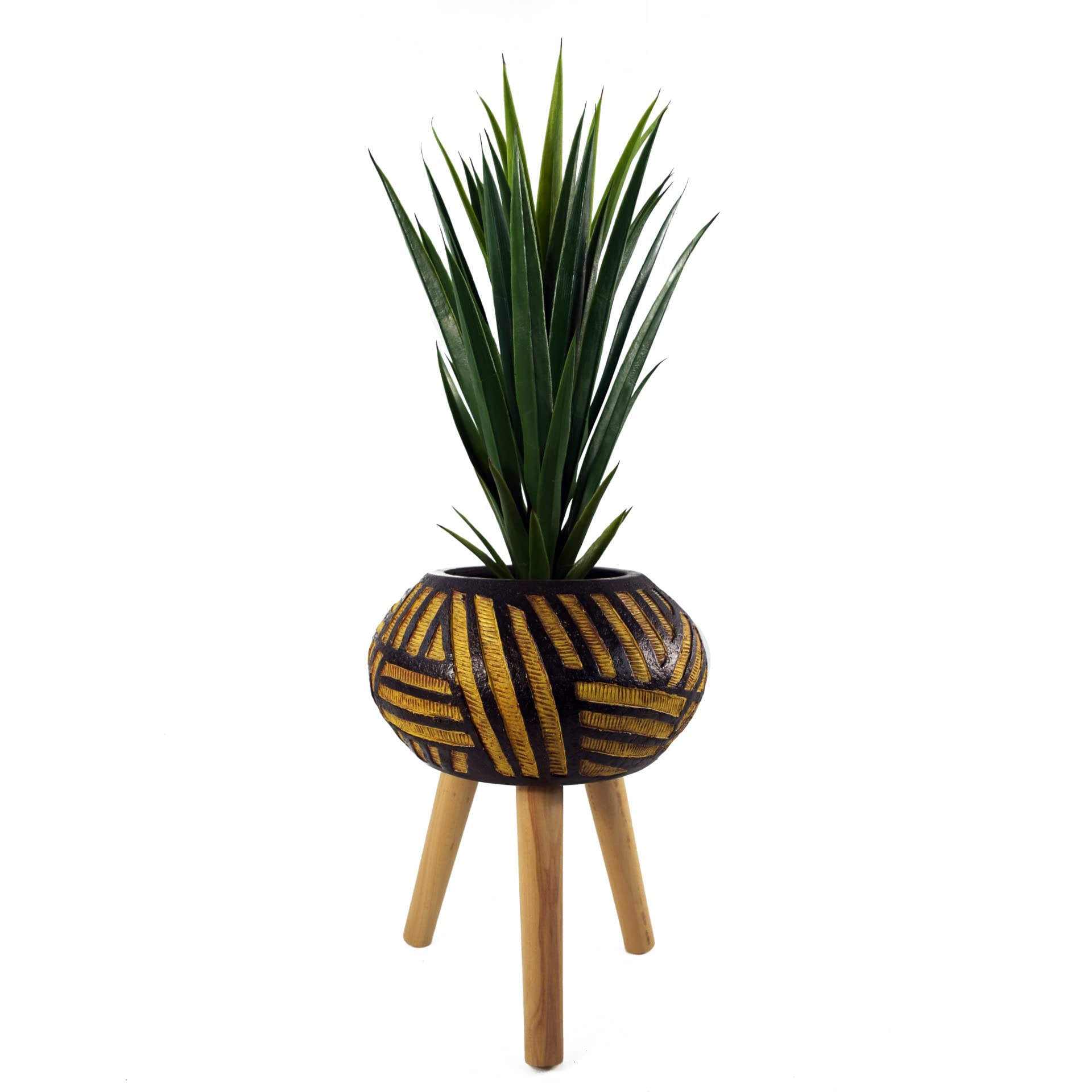 Leaf Große Blumentöpfe aus Fiberglas, 45 cm, oval, Bali