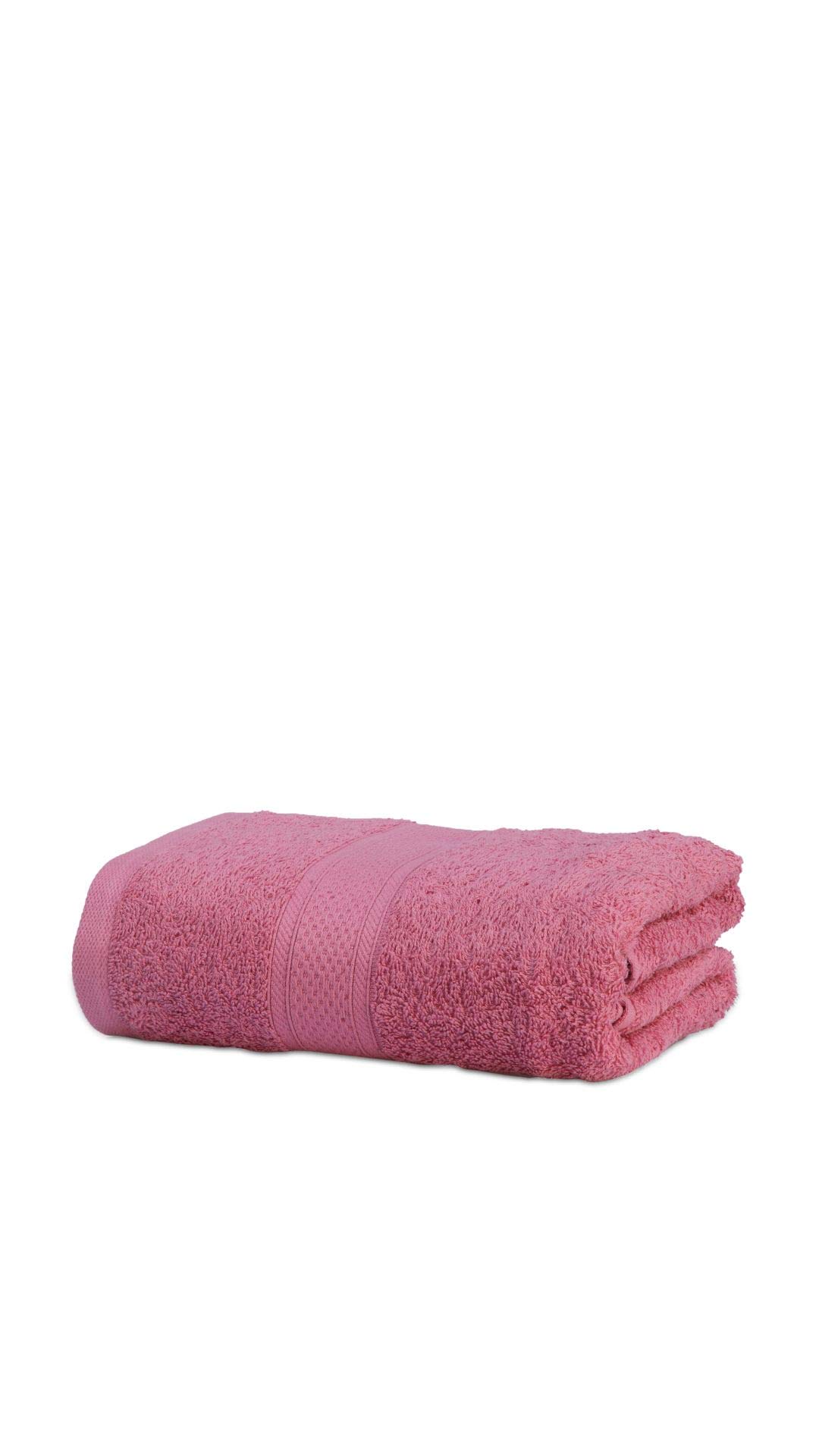 Mafatlal Cotton Solid Pattern,Pink - Hand Towels
