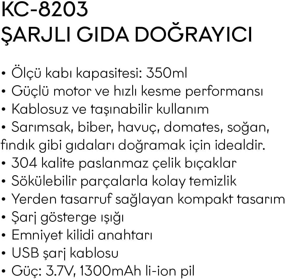 Regalos Miguel Kiwi Kc-8203 Şarjlı Pratik Rondo