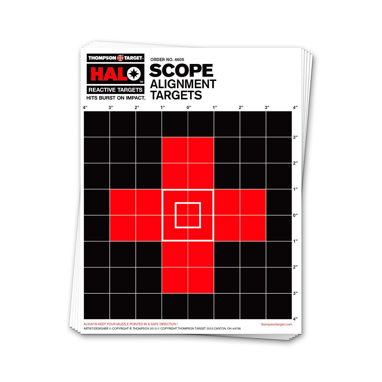 Halo Scope Alignment - Reactive Splatter Gun Range Shooting Targets 8.5 x 11 Inches (20 Pack)