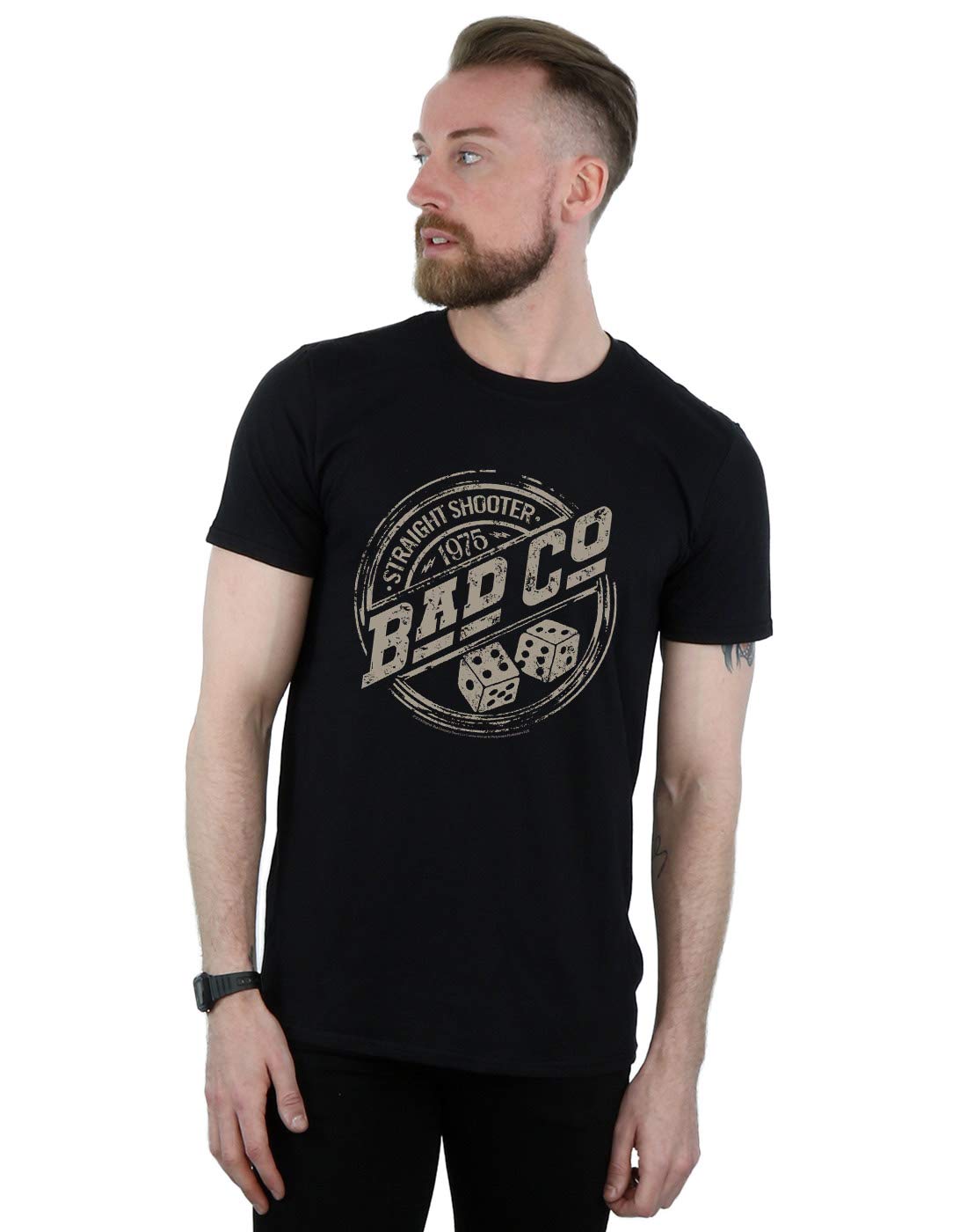 Bad Company Straight Shooter T-Shirt - Black - XXXL - 100% Cotton - Printed