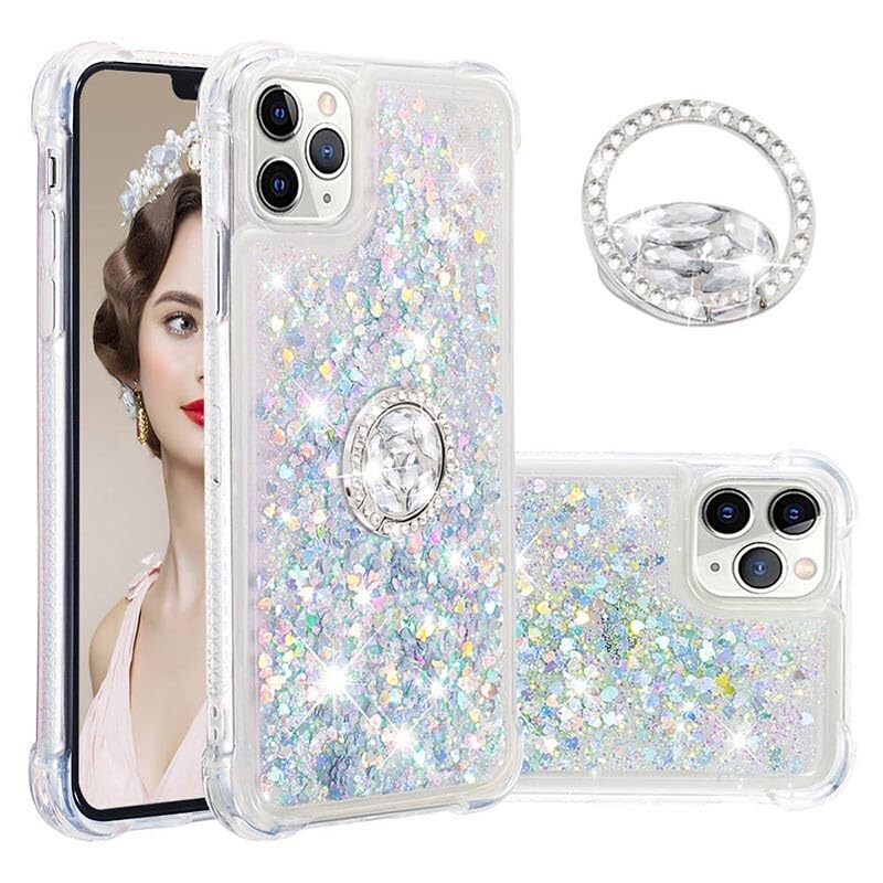 Coque iPhone 14 Plus à paillettes le cadeau Amour coloré parfait - 3