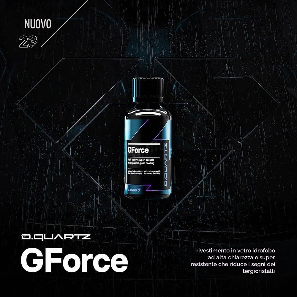 CarPro C.Quartz GForce Rivestimento Nano-diamantato per vetri Auto 10 ml
