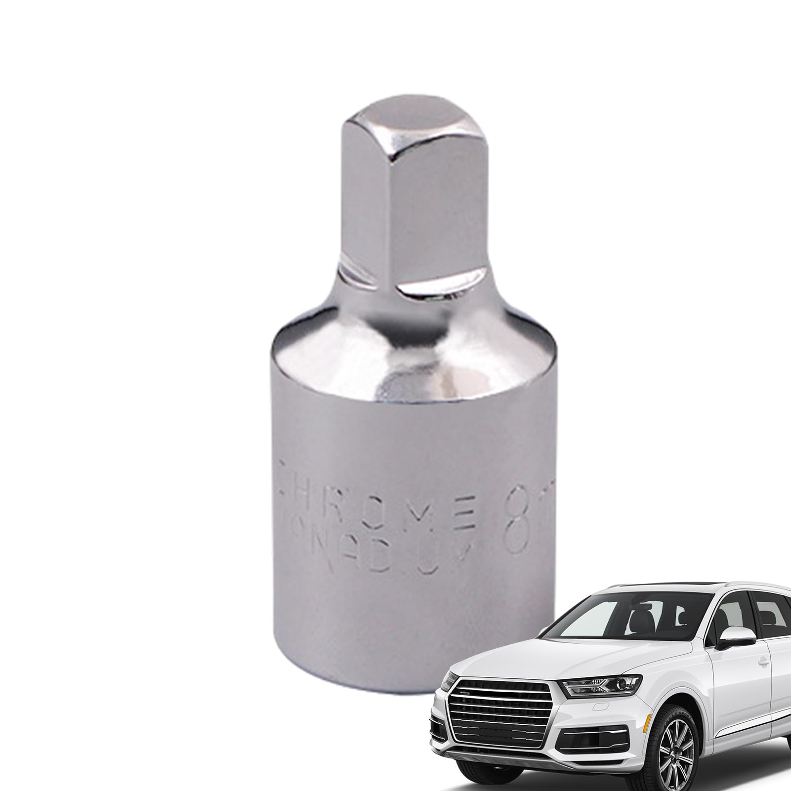 SKUDA Drain Plug Socket - Chrome Vanadium Steel Square Mouth Bit Socket Tool | Quick Release Oil Drain Plug for Transmission of German Cars, Durable and Easy to Use