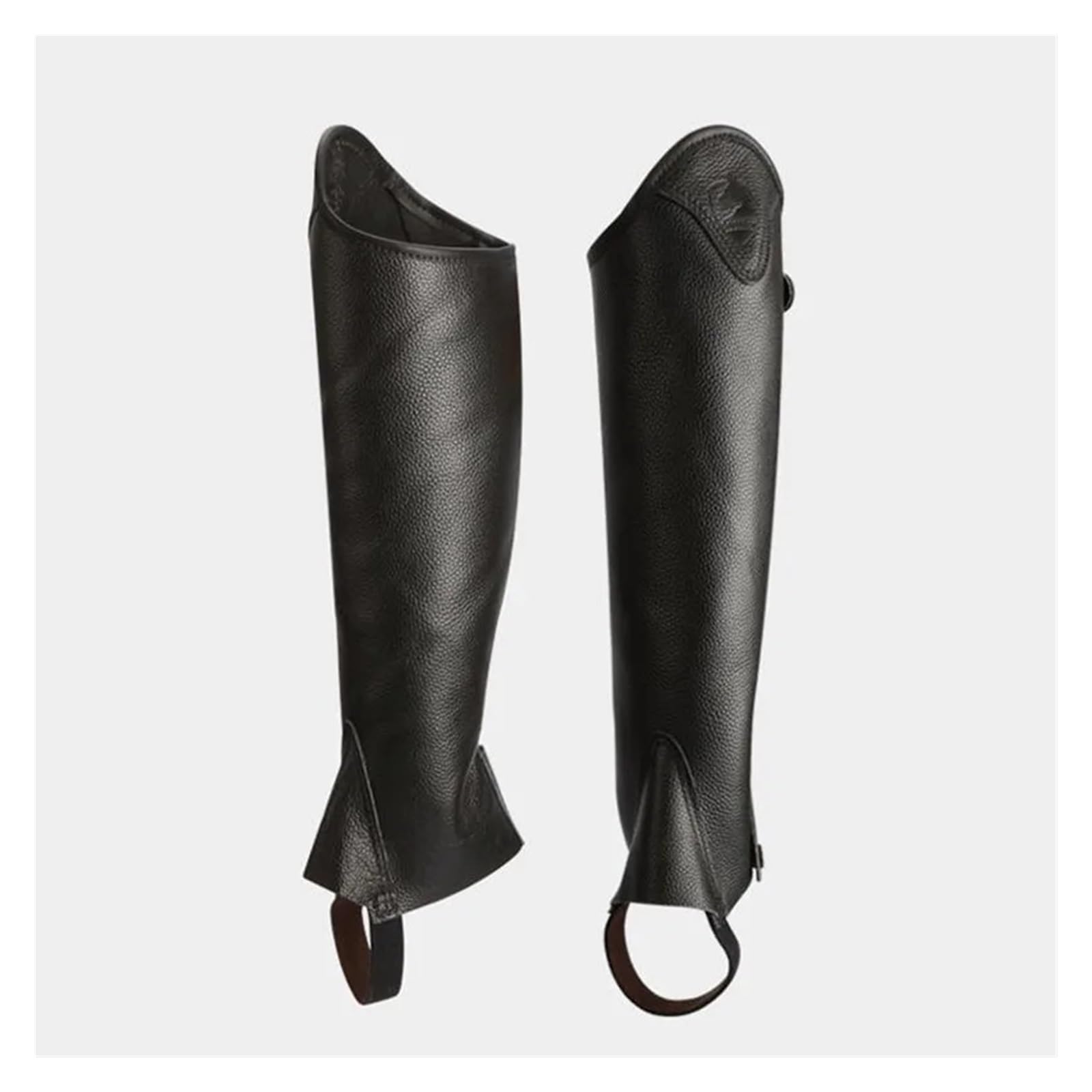 Reiten Half Chaps Halbchaps aus Leder for Männer und Frauen, bequeme atmungsaktive Ritterausrüstung for Schutz der Ritterbeine
