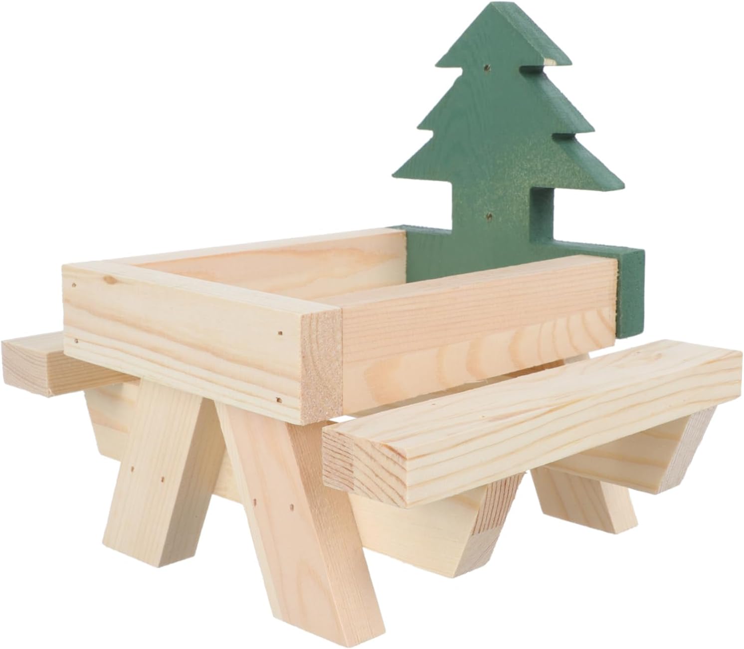 1pc Wooden Squirrel Feeder Head Outdoor Hanging Pet Feeder for Corn Peanut Fruit