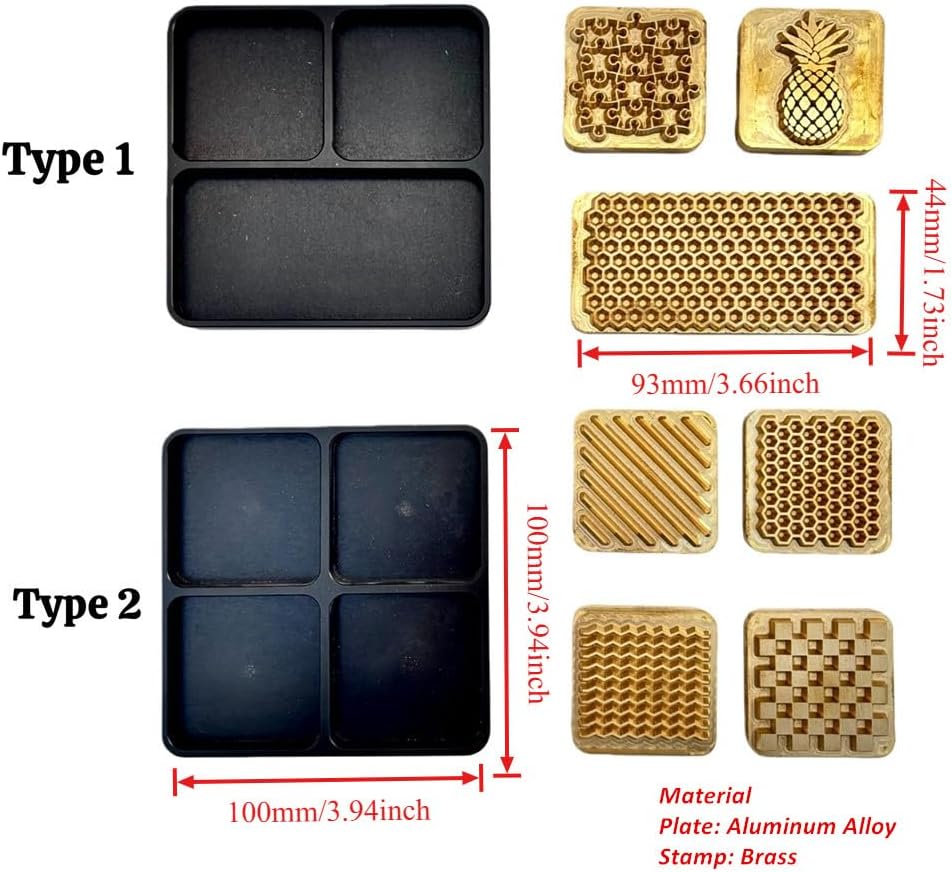 Custom Ice Design Tray for Cocktails & Whiskey - Interchangeable Brass Ice Cube Stamp - Personalized Logo Ice Stamp With Handle - Gift for Bartenders