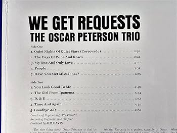 オスカー・ピーターソン　プリーズ・リクエスト　高音質・重量盤LP オスカー・ピーターソンプリーズ・リクエスト高音質・重量盤LP