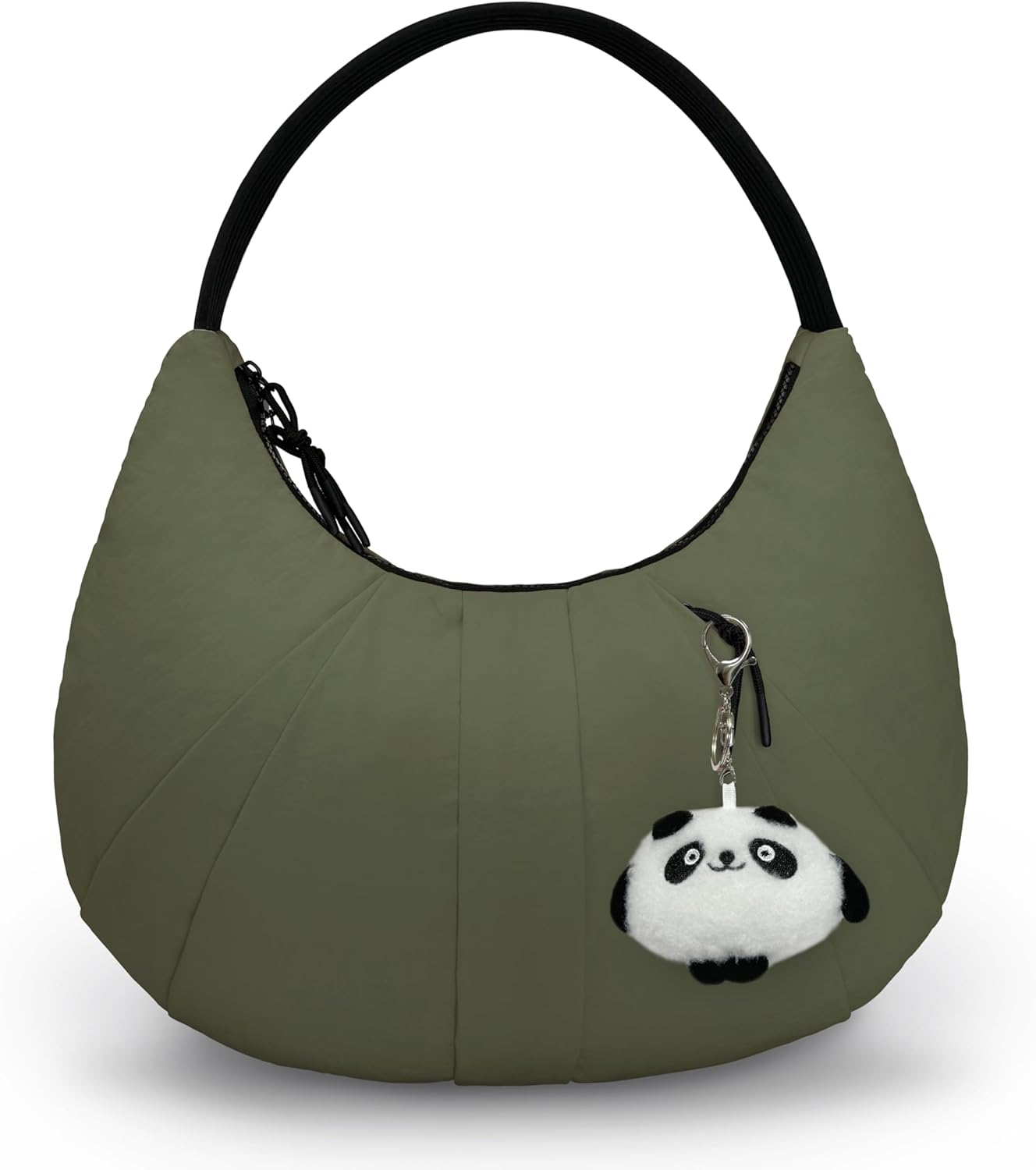 Stylish Crescent Nylon Crossbody Bag