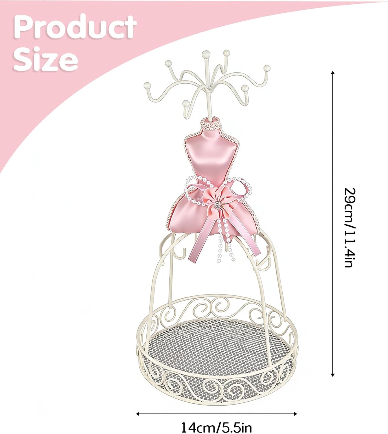 Dress Shaped Jewelry Display Stand, Dress Shaped Jewelry Holder Stand