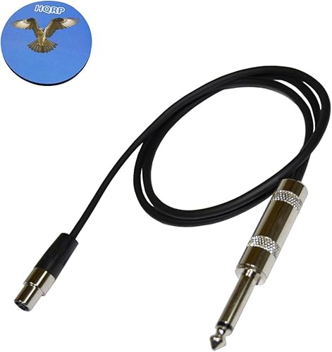 HQRP Audiokabel Instrumentenkabel Stecker Mini 4-Pin TA4F auf 6 35 Stecker fA r Shure BLX SLX ULX-S UHF-R plus HQRP Untersetzer