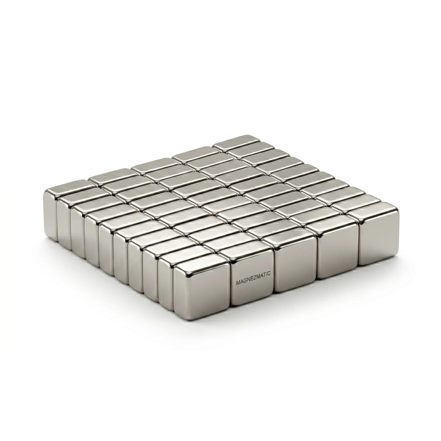 Neodymium Square Block Magnets 1/4x1/4x1/8 inch for Crafts, DIY & Organization - Rare Earth Magnetic Holder Fastener Building Tool - Rectangular Block Magnet 6x6x3mm (50 Pack)