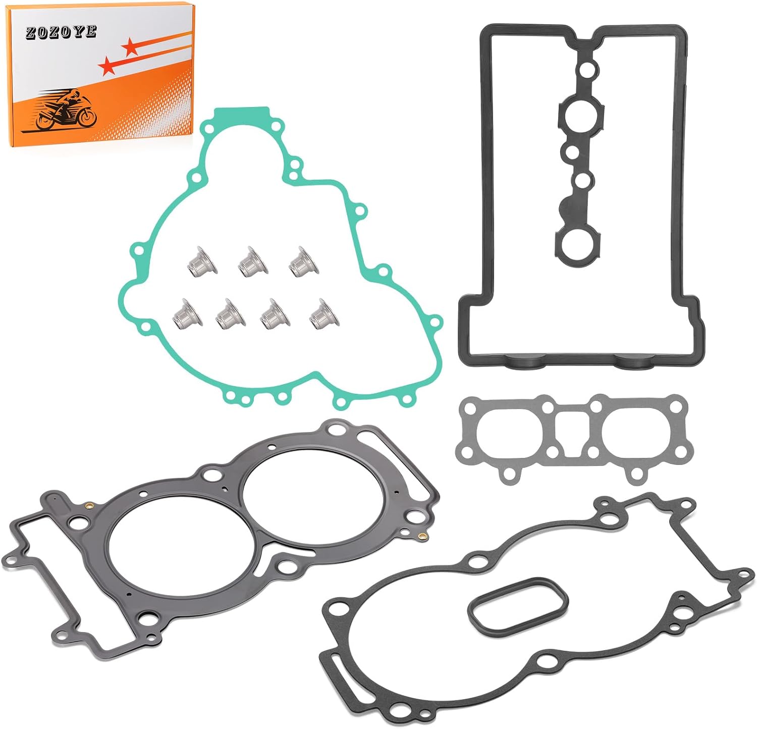 Engine Cylinder Head Gasket Seal Kit Set for Polaris Ranger RZR General ACE 900 1000 RS1 Turbo 2013-2024