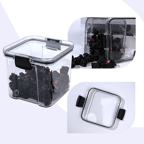 Miniatura 3 de Caja de almacenamiento para interruptor de teclado, interruptor de teclado, tapas de contenedor, caja de almacenamiento, teclas mecánicas,