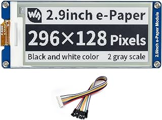 2.9inch e-Paper Display Module, 296x128 Resolution 3.3V/5V Two-Color epaper Display E-Ink Screen Module SPI Interface Compatible with Raspberry Pi/Arduino/Jetson Nano,Support Partial Refresh