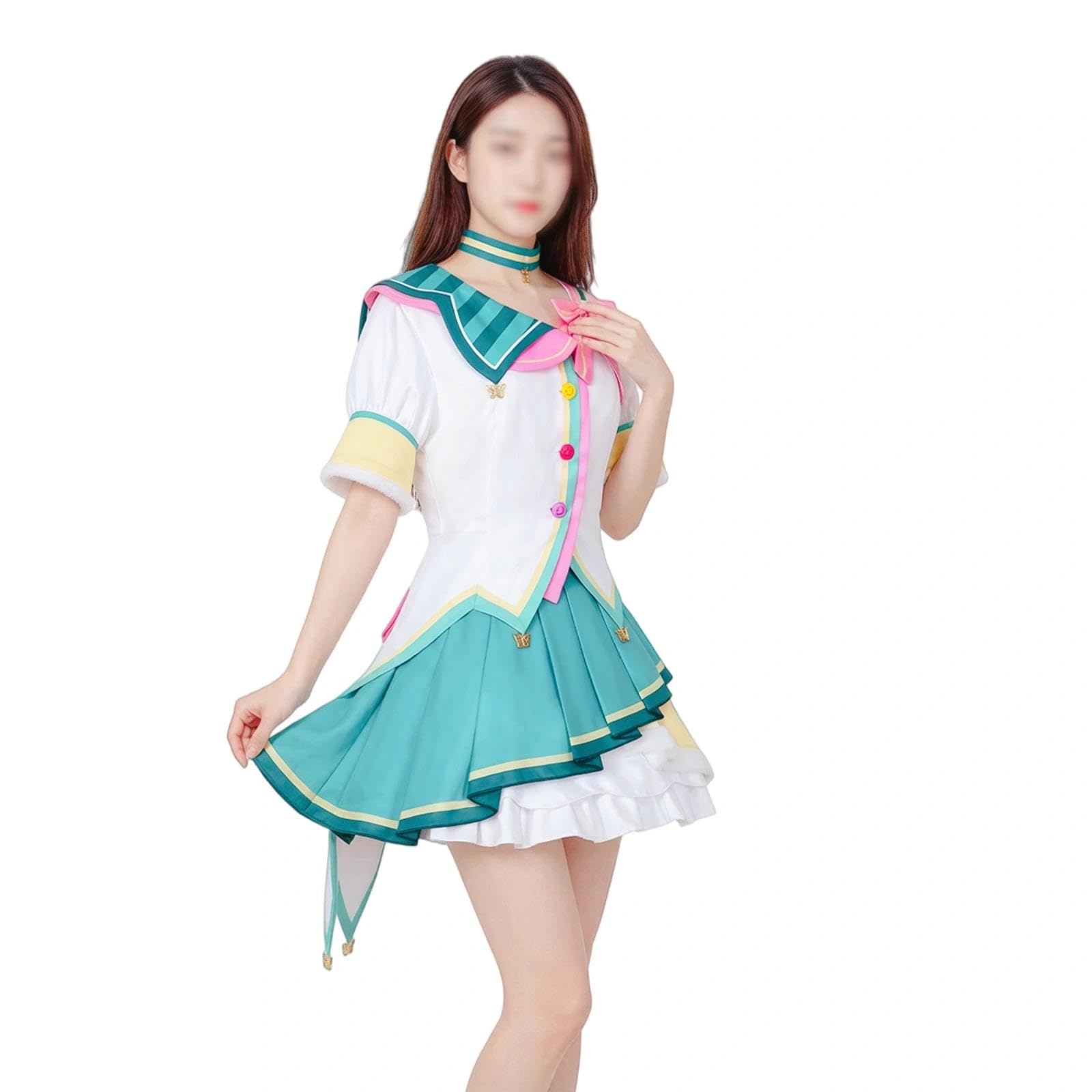 Halloween Kostüm für Erwachsene, Karneval Rollenspiel Cosplay Komplettset – Nene Kusanagi Kamishiro Stil