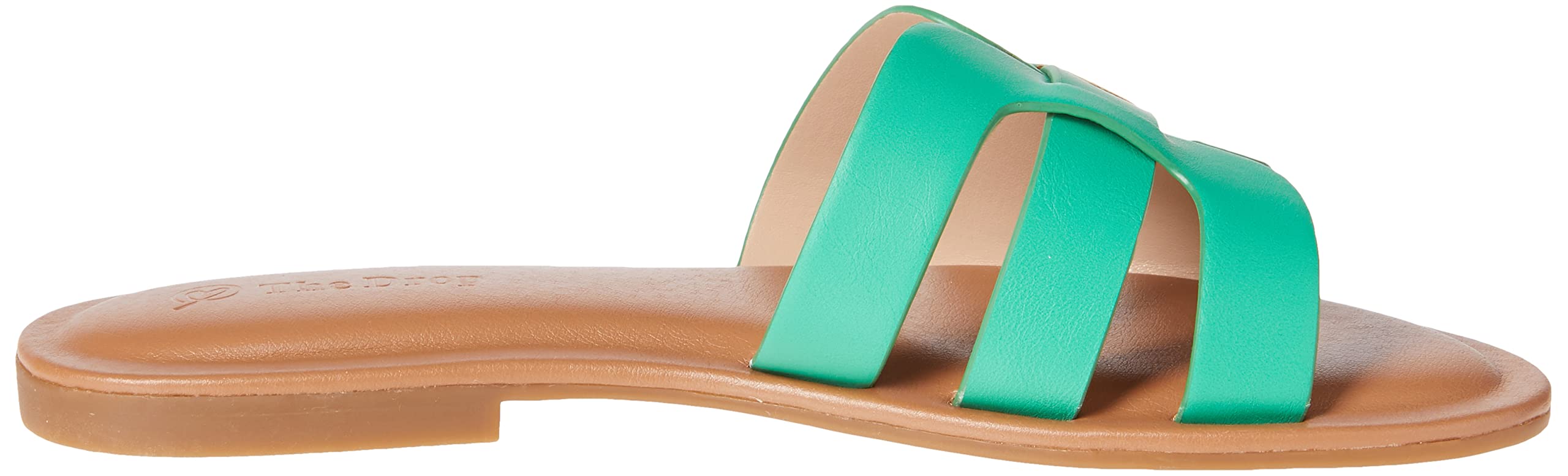 The Drop Women's Monika Flat H-Band Slide Sandal: 9 Jade